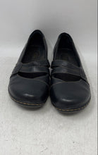 Load image into Gallery viewer, Clarks Womens Black Leather Round Toe Slip-On Casual Mary Jane Shoes Size 9 M