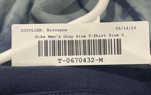 Load image into Gallery viewer, Nike Mens Max 90 Gray Blue Hasta Tie Dye Short Sleeve Pullover T-Shirt Size S