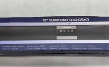 Load image into Gallery viewer, Fisher 32 Inch Surround Remote Bluetooth Wireless Soundbar Speaker In Box