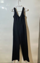 Load image into Gallery viewer, Bebe Womens Black Sleeveless V-Neck One-Piece Jumpsuit Size Small