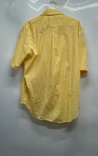 Load image into Gallery viewer, Nautica Mens Light Yellow Check Wrinkle Resistant Short Sleeve Button-Up Shirt L