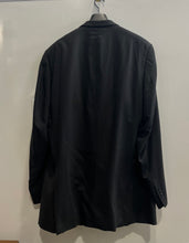 Load image into Gallery viewer, Nino Cerruti Mens Black Wool Notch Lapel Flap Pocket Two-Button Blazer No Size