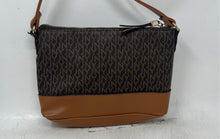 Load image into Gallery viewer, Jones New York Womens Brown Signature Print Adjustable Strap Lined Crossbody Bag