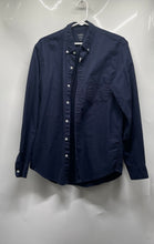 Load image into Gallery viewer, J.Crew Mens Blue Long Sleeve Collared Button-Up Shirt Size Medium