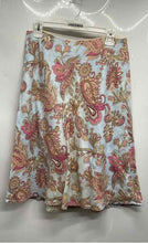 Load image into Gallery viewer, Tommy Hilfiger Womens Multicolor Paisley Print Linen Side Zip A-Line Skirt Sz 6