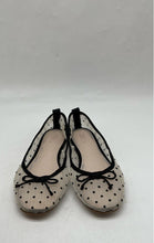 Load image into Gallery viewer, Zara Girls White And Black Polka Dot Mesh Bow Slip-On Ballerina Shoes Size EU 32