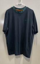 Load image into Gallery viewer, Hugo Boss Mens Blue Cotton Short Sleeve Te Glitch Knit Relaxed-Fit T-Shirt Sz XL