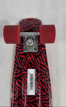 Load image into Gallery viewer, MoBoard Black Red Zebra Print Graphic Design Plastic Cruiser Complete Skateboard