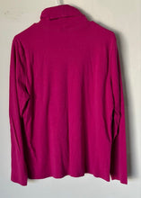 Load image into Gallery viewer, St. John's Bay Womens Pink Cotton Turtleneck Long Sleeve T-Shirt Size XL