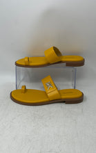 Load image into Gallery viewer, Michael Kors Womens Mustard Slip-On Flat Thong Sandals Size 7.5M
