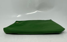 Load image into Gallery viewer, Authentic Tory Burch Womens Green Grommet Detail Makeup Pouch Wallet Stained