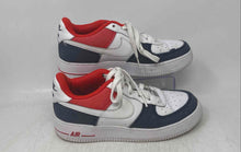 Load image into Gallery viewer, Nike Boys Air Force 1 LV8 DJ5180-100 White Orange Leather Sneakers Shoes Size 6Y