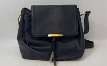 Load image into Gallery viewer, Aldo Womens Black Leather Outer Zip Pocket Adjustable Strap Crossbody Handbag