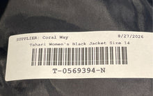 Load image into Gallery viewer, Tahari Arthur S. Levine Classics Womens Black Double-Breasted Blazer Size 14