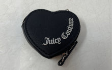Load image into Gallery viewer, Juicy Couture Womens Black Pebbled Leather Small Zip-Around Wallet With Keychain