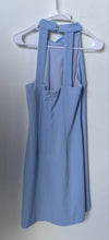Load image into Gallery viewer, Vince Camuto Womens Blue Halter Neck Crepe Open Back Sleeveless Shift Dress Sz 6