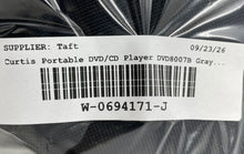 Load image into Gallery viewer, Curtis Model DVD8007B Gray 2 Pcs Portable DVD And CD Player Not Tested