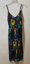 Load image into Gallery viewer, Forever 21 Womens Multicolor Leaf Print Sleeveless Midi Sundress Size Small