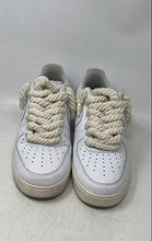 Load image into Gallery viewer, Nike Mens Air Force 1 White Leather Round Toe Lace-Up Sneaker Shoes Size 11
