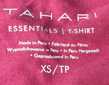 Load image into Gallery viewer, Tahari Womens Pink Short Sleeve Stretch V-Neck Pullover T-Shirt Size XS