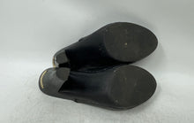 Load image into Gallery viewer, Michael Kors Womens Black Leather Slip-On Block Mule Heels Size 6.5 M