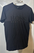 Load image into Gallery viewer, Hugo Boss Mens Black Cotton Crew Neck Short Sleeve Pullover T-Shirt Size Small