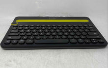 Load image into Gallery viewer, Logitech K480 Black Yellow Wireless Bluetooth Multi Device Keyboard Not Tested