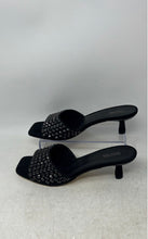 Load image into Gallery viewer, Michael Kors Womens Amal Black Open Toe Slip-On Kitten Slide Heels Size 8.5M