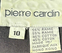 Load image into Gallery viewer, Pierre Cardin Womens Black Crew Neck Short Sleeve Pullover Blouse Top Size 10