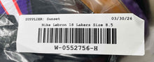 Load image into Gallery viewer, Authentic Nike Mens LeBron 18 Low CV7562-003 Black Purple Sneaker Shoes Size 8.5