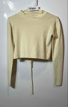 Load image into Gallery viewer, Zara Womens Beige Long Sleeve Backless Mock Neck Pullover Sweater Size Small