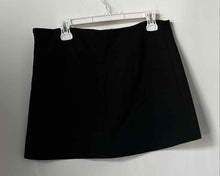 Load image into Gallery viewer, Zara Womens Black Stretch Regular Fit Side Zip Short Mini Skirt Size XL