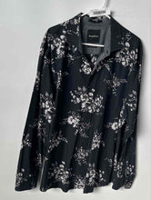 Load image into Gallery viewer, Tommy Bahama Mens Black Floral Long Sleeve Collared Button-Up Shirt Size XXL
