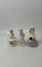 Load image into Gallery viewer, Multicolor Girl Boy Basket Ceramic Decorative Figurines Lot Of 3-Pieces