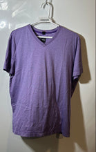 Load image into Gallery viewer, Hugo Boss Mens Purple Heather Regular Fit Short Sleeve V-Neck T-Shirt Size M