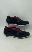 Load image into Gallery viewer, Rooster League Mens Black Navy Blue Lace-Up Low Top Sneaker Shoes Size 45