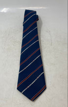 Load image into Gallery viewer, Gianni Manzoni Mens Blue Striped Adjustable Formal Pointed Tie One Size