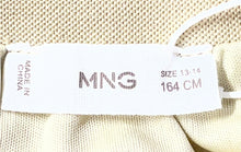 Load image into Gallery viewer, Mango Girls Gold-Tone Overall Sequin Short A-Line Skirt Size 13-14