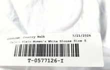 Load image into Gallery viewer, Calvin Klein Womens White Sleeveless Button Front Cropped Tank Top Size Small