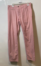 Load image into Gallery viewer, Hugo Boss Mens Pink Flat Front Straight Leg Chino Pants Size 31/32