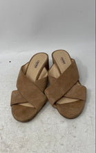 Load image into Gallery viewer, L'Agence Womens Gabriella Brown Crisscross Strap Slip-On Slide Sandals Size 6