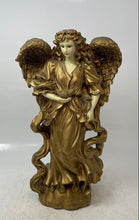 Load image into Gallery viewer, Classic Gold Color Home Decor Feather Wings Angel Figurine Holding Babybird
