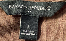 Load image into Gallery viewer, Banana Republic Mens Brown Short Sleeve Johnny Collar Polo Shirt Size Large