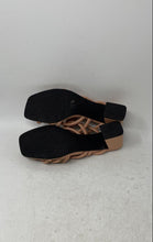 Load image into Gallery viewer, Ecco Womens Elevate Squared Nude Leather Slip-On Strappy Sandals Size 4-4.5