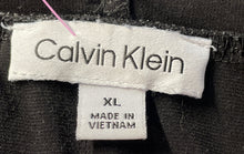 Load image into Gallery viewer, Calvin Klein Womens Black Long Sleeve Draped V-Neck Pullover Blouse Top Size XL