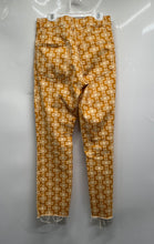 Load image into Gallery viewer, Zara Womens The Dreed Yellow Denim Floral Pockets Cropped Flared Jeans Size 4