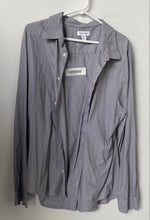 Load image into Gallery viewer, Calvin Klein Mens Gray Regular Fit Collared Long Sleeve Button-Up Shirt Size XXL