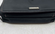 Load image into Gallery viewer, Rosetti Womens Black Adjustable Strap Flap Over Lined Crossbody Bag