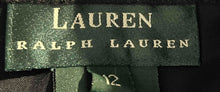 Load image into Gallery viewer, Lauren Ralph Lauren Womens Black Striped Print Straight Leg Dress Pants Size 12