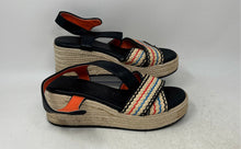 Load image into Gallery viewer, Karl Lagerfeld Womens Celest Multicolor Plaid Wedge Heel Platform Sandals Sz 8M